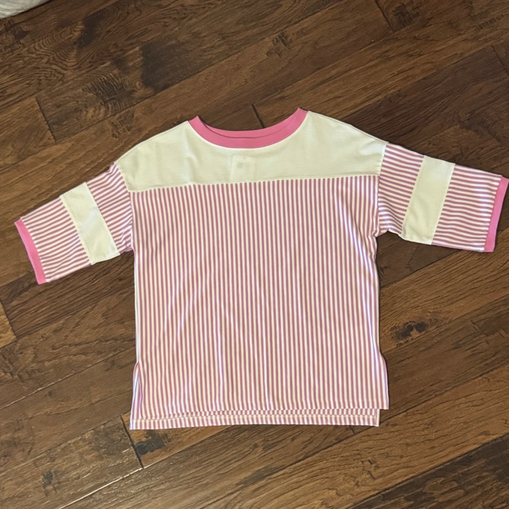 Striped oversized tee